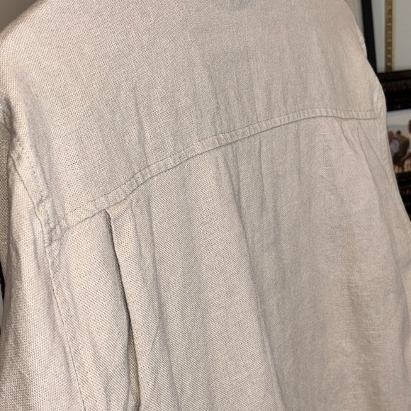 Cotton-Linen Bomber Jacket Saks Fifth Avenue Size L - Picture 7 of 7